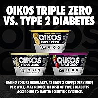 Vista 8 de Oikos Triple Zero - Yogur griego sin grasa, fresa, 5.3 onzas, paquete de 4 (el embalaje puede variar)