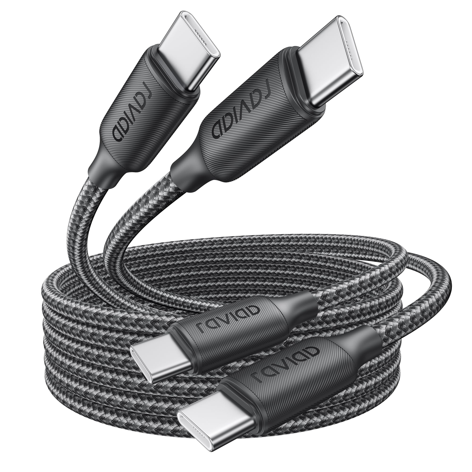 RAVIAD Kabel USB C 100 W [2 sztuki 2 M] PD3.0 kabel do szybkiego ładowania
