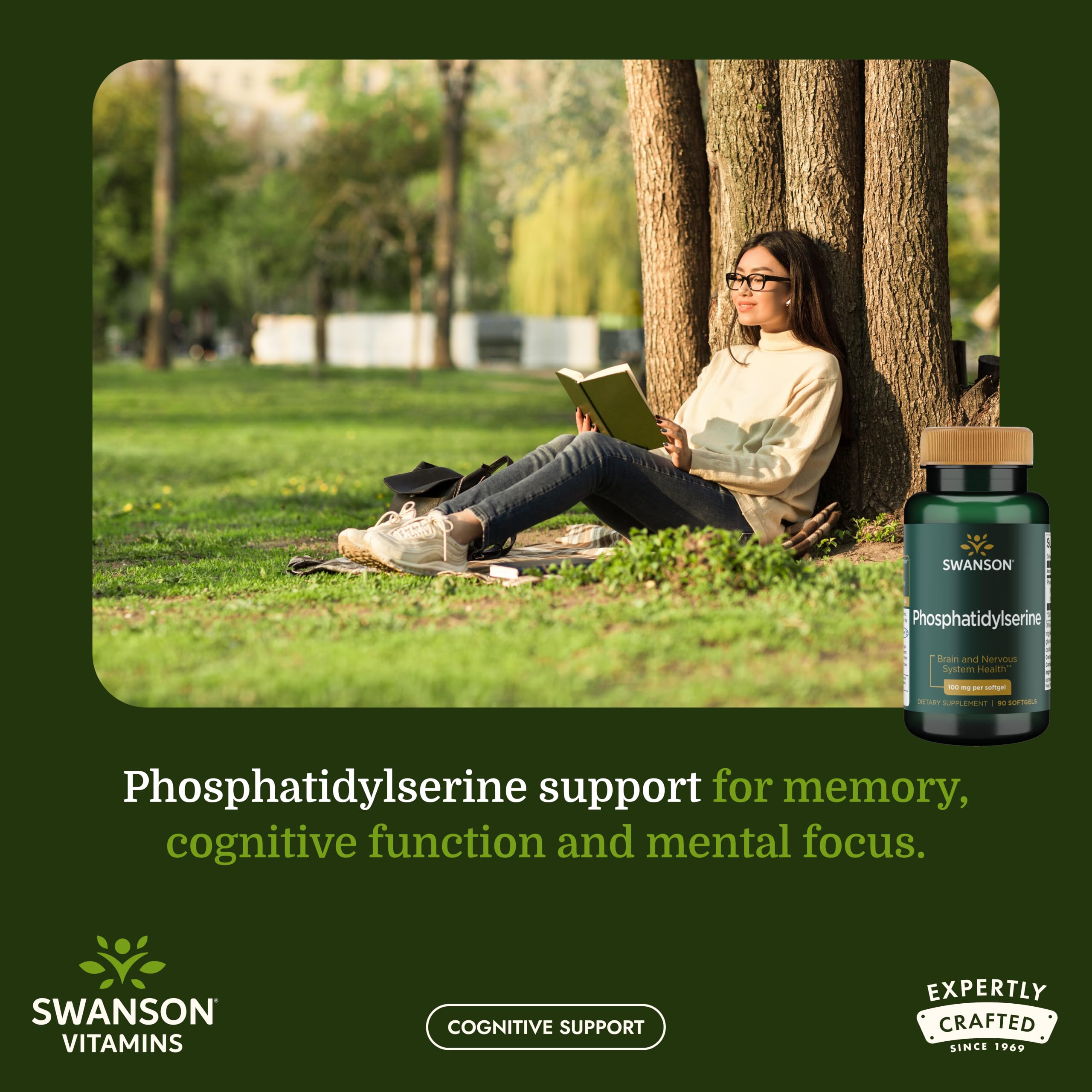 Swanson Phosphatidylserine Brain Health, 100 mg, 90 Softgels — Amazon image 2