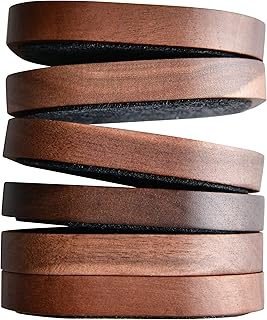 Wood Coaster for Drinks, Set of 6, Squircles Absorbent and Insulation Felt Stackable Cup Holders, Coasters for Wooden Table, Designed by S1EGAN