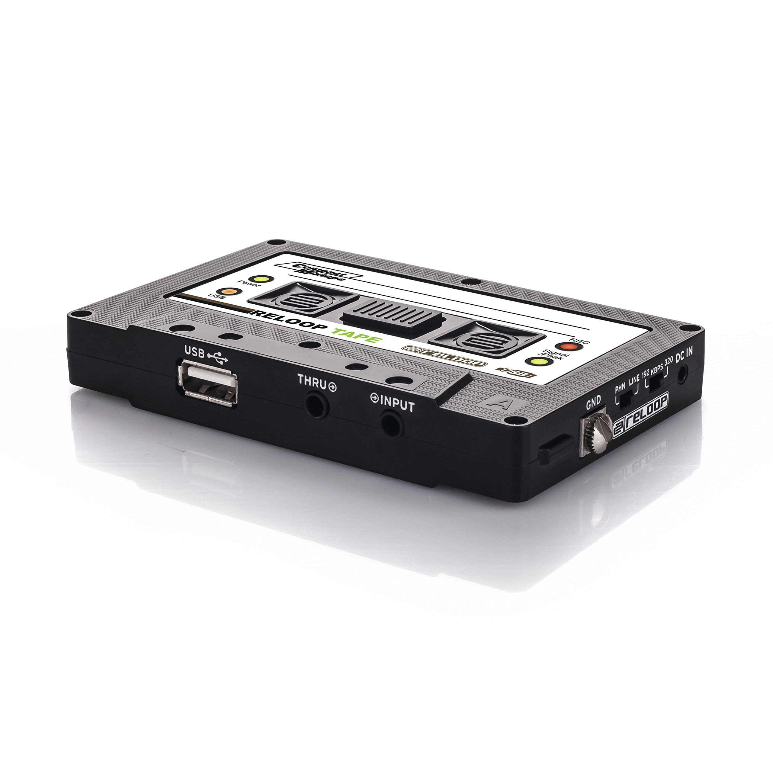 reloop Tape Recorder Encoder zum digitalisieren von Schallplatten und für DJ, schwarz