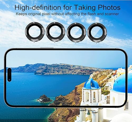 Miniatura 5 de 3+1 compatible con iPhone 11 Pro Max, 11 Pro, 11 Mini y iPhone 11, protector de lente de cámara de vidrio templado, protector de pantalla,