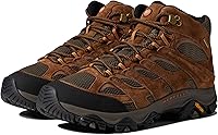 Merrell Men's Moab 3 Mid Waterproof Hiking Boots - Bestselling Comfort, Vibram Grip, Recycled Materials
