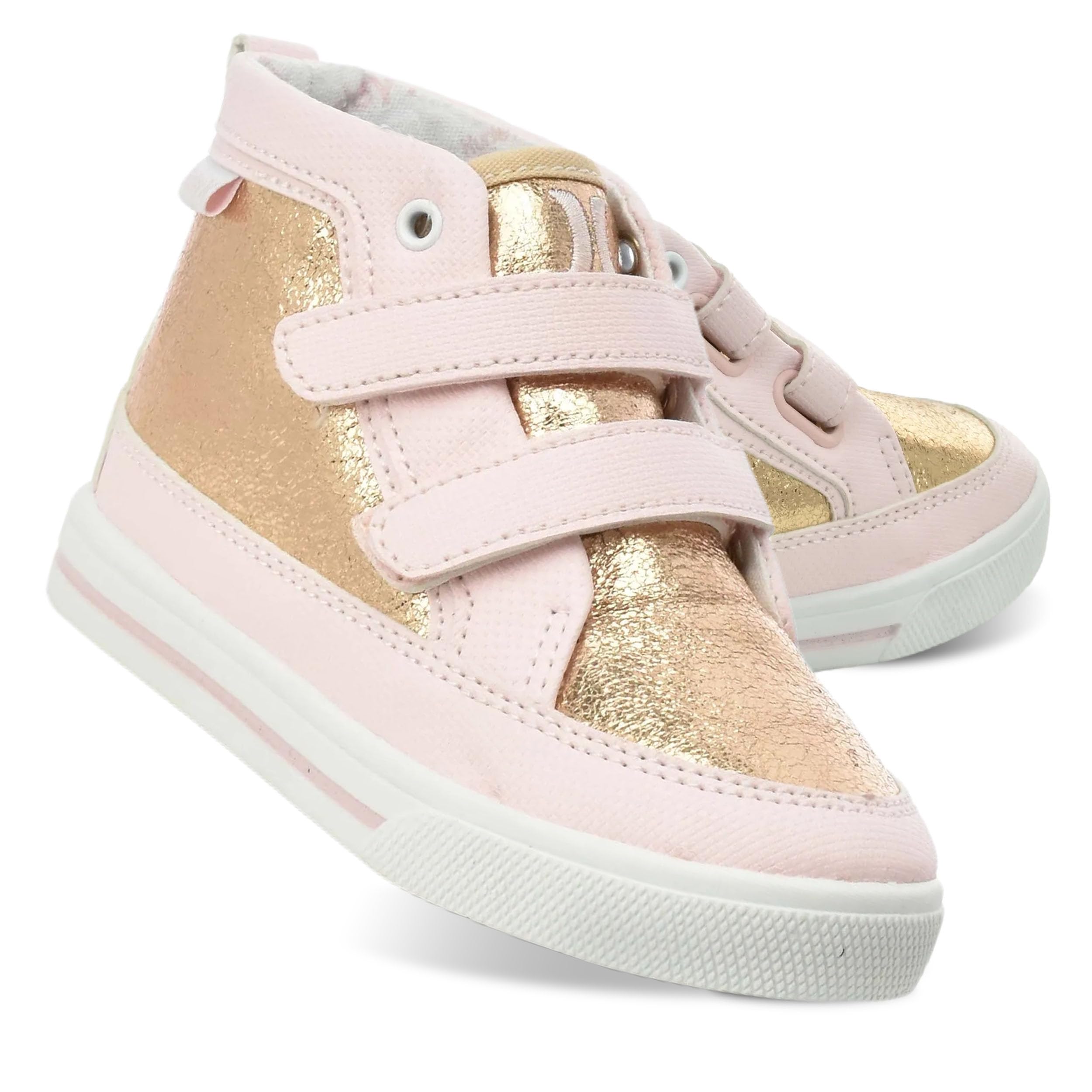 Hurley Kids Toddler and Little Kids Tedd Canvas Sneakers with Straps High Cut Skateboarding Shoes for Boys and Girls, Durable Shoes for School