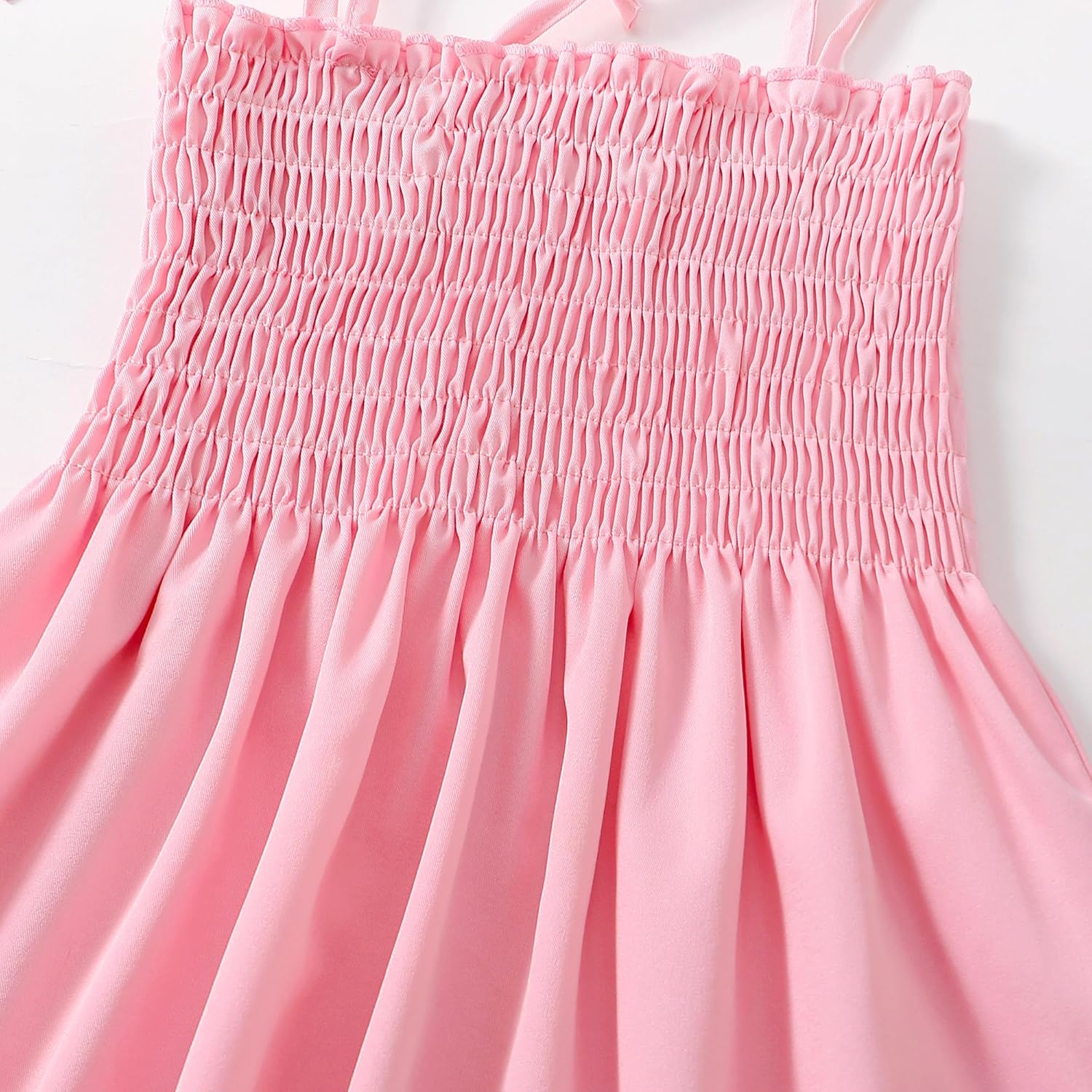 LYSMuch 1-7T Toddler Baby Girl Sleeveless Boho Dress Spaghetti Strap Outfit Casual Clothes - Image 5