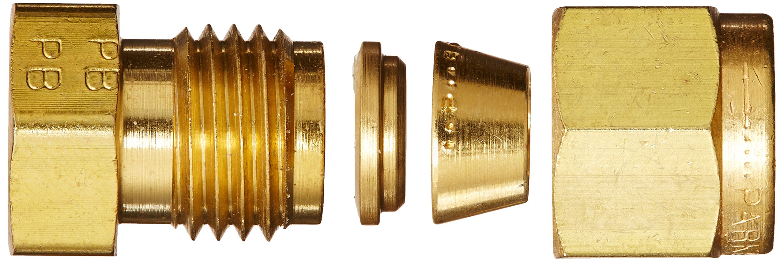 Lotto Di 2 Raccordi A Compressione In Ottone Parker 1/4 NPT Maschio X 3/8 Di Pollice Nuovi