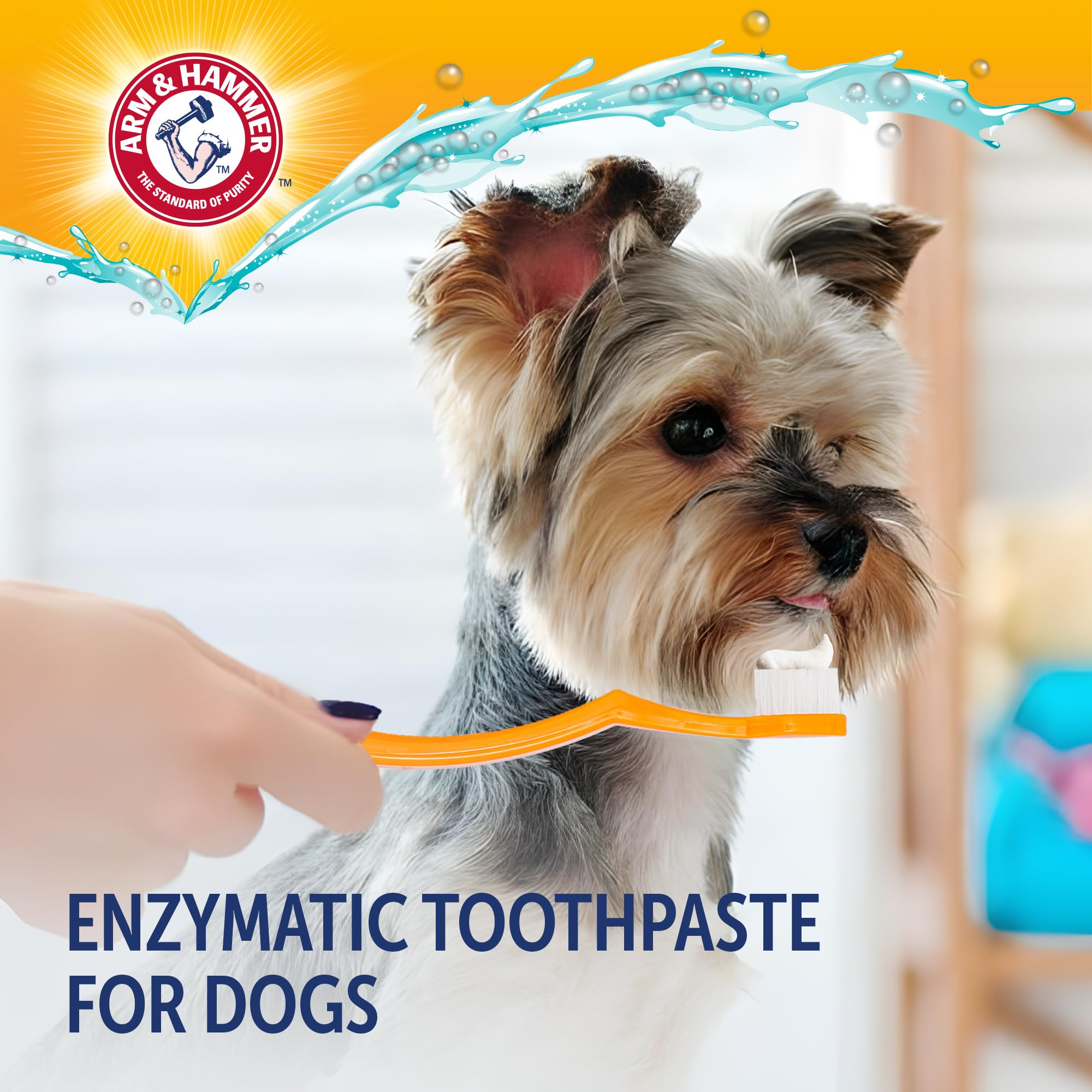 Arm & Hammer Complete Care Enzymatic Puppy Toothpaste, Peanut Butter Flavor, Enzymatic Dog Toothpaste for Puppies, Baking Soda + Calcium Formula, 6.2oz - image 4