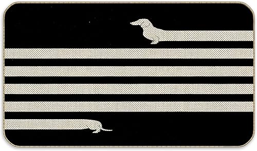 Felpudo con temática de perro salchicha para amantes del perro salchicha para la casa, porche, entrada delantera, divertida decoración vintage para