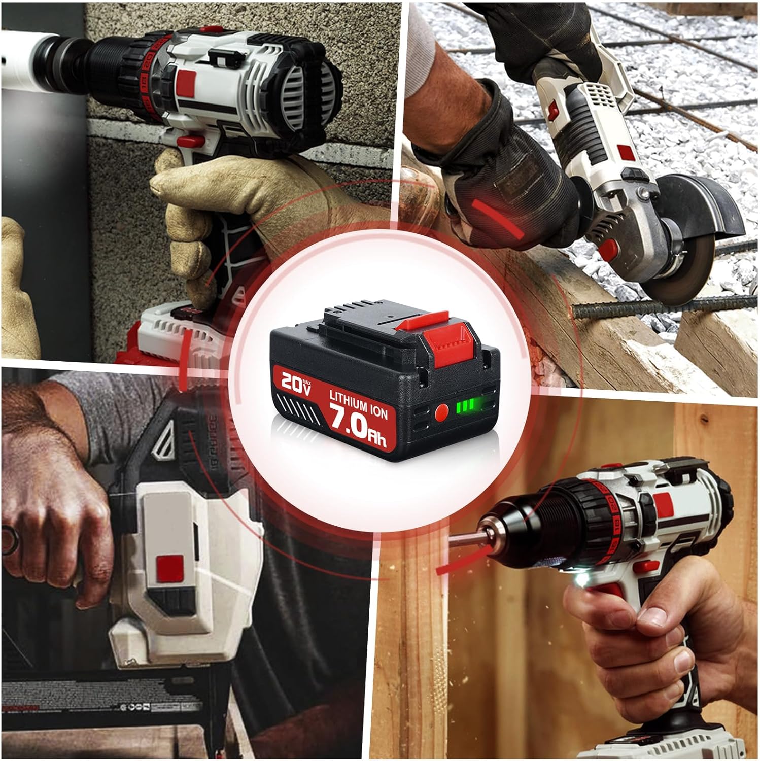 Upgraded 2Pack PCC685L 7.0Ah Replacement for Porter Cable 20V Battery Compatible with Porter Cable Battery PCC680L PCC682L PCC699L PCC600 PCC640 PCC740B PCC601LA Cordless Power Tools