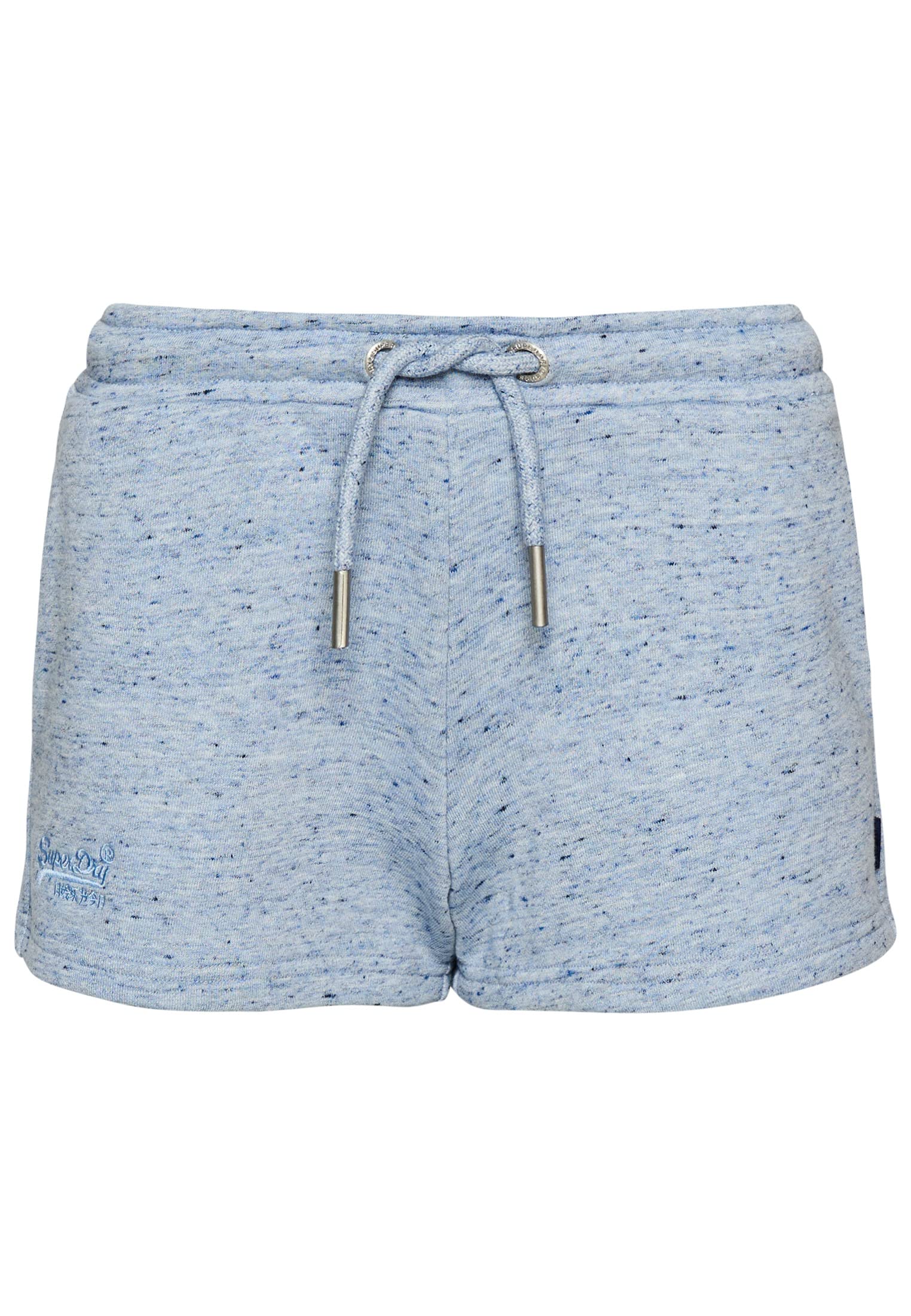 Superdry Women's La Blue Ml 6Dx Vintage Logo Emb Jersey Short Shorts, La Blue Marl, L