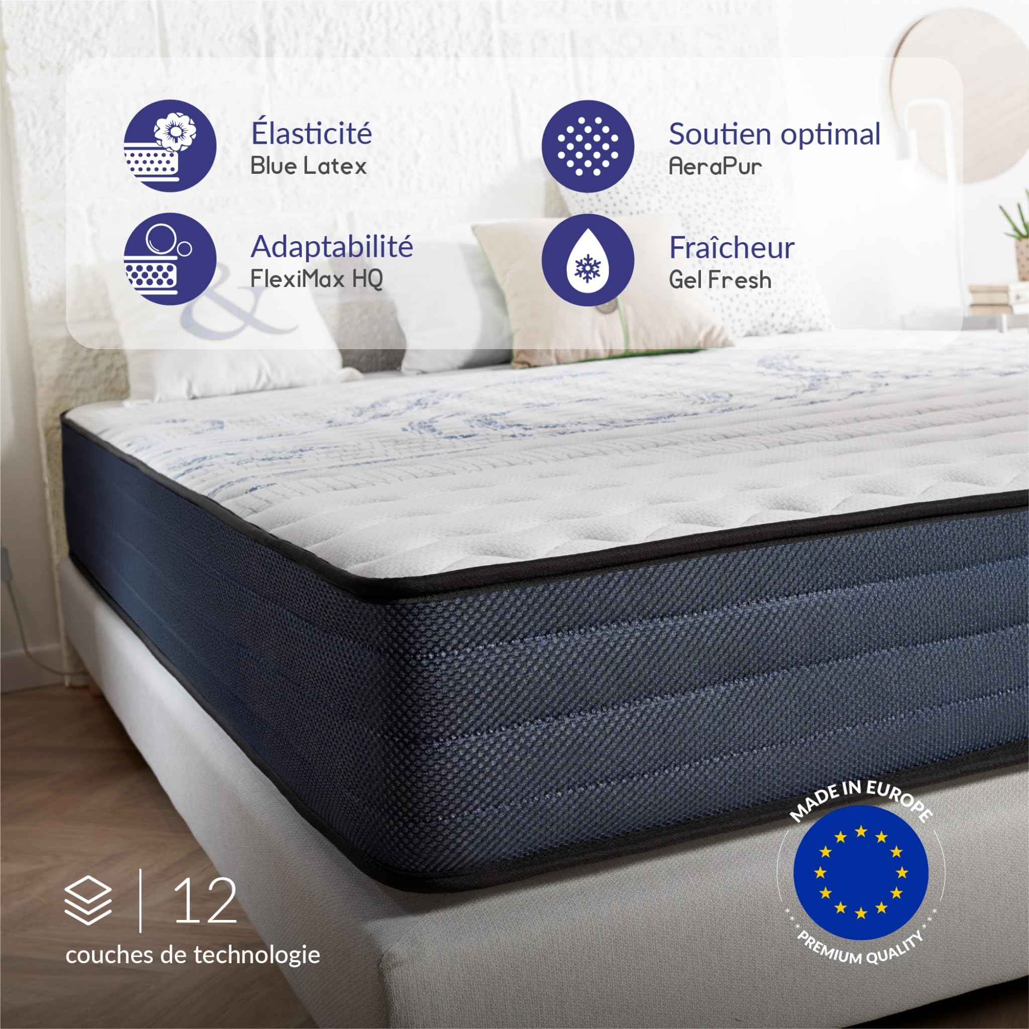 NATURALEX - PerfectDream - Matelas 80x200-21 cm