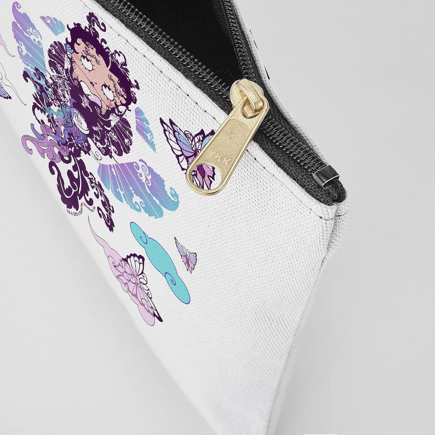 CafePress Betty Boop Butterfly Graffiti Zipper Makeup Pouch, 8.5"x6"
