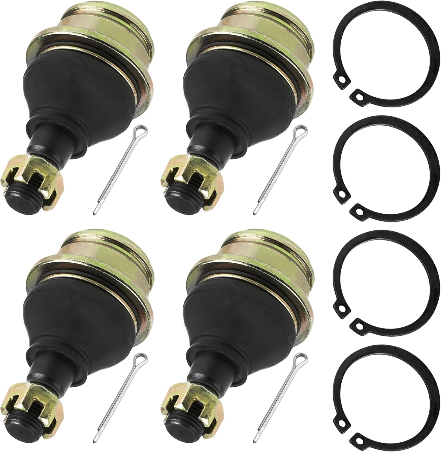 Caltric Front Lower and Upper Ball Joint Compatible With Yamaha Wolverine R-SPEC YXE700 2016-2018 / Qty 4