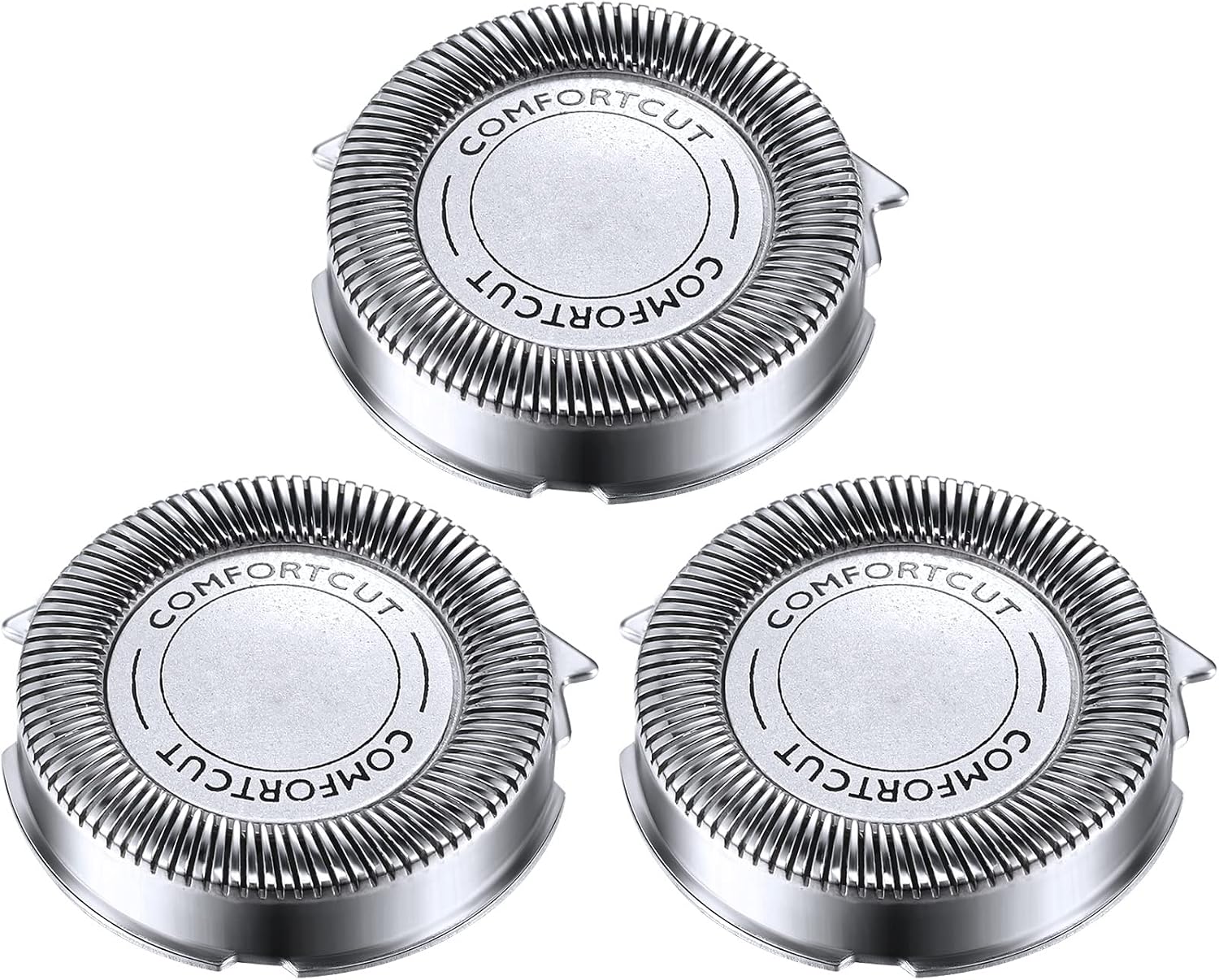 Mudder SH30/50/52 Shaver Replacement Heads Compatible with Philips Electric Shaver Series 1000, 2000, 3000, 5000 and Model AT8xx/AT7xx/PT8xx/PT7xx Style with Pointed Blade, Non-Original (3 Pieces)