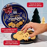 Vista 4 de ChocZero Keto Butter Cookies - Sugar Free Danish Shortbread Gift - Gluten Free, Low Carb (1 tin, 12 oz)