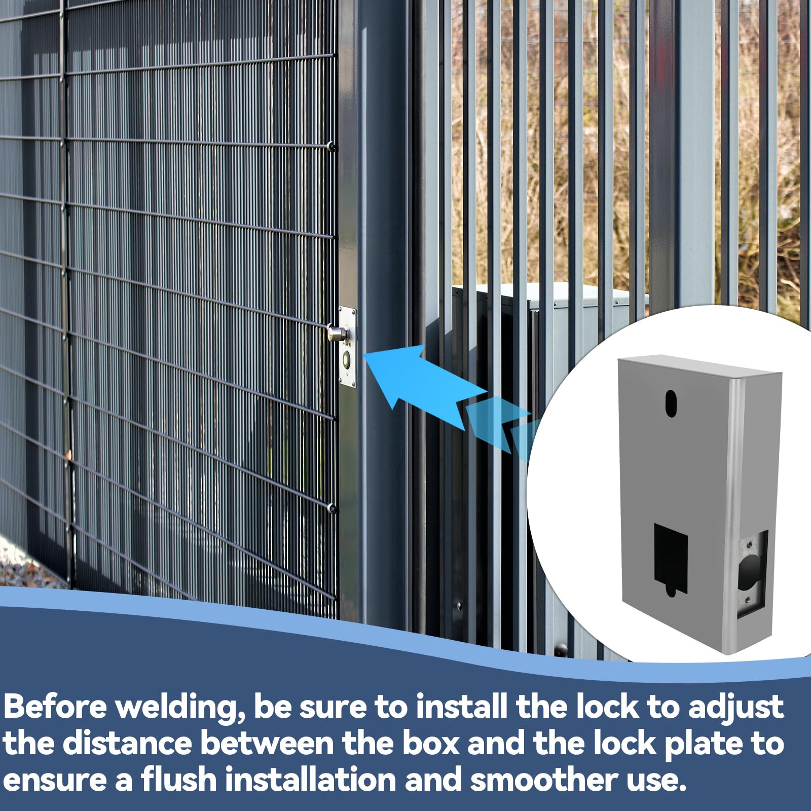 GB2020 Steel Gate Lock Box With Combination Lock GB2020 Gate Lock Box ...
