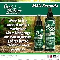 Vista 2 de Bug Soother MAX Spray repelente de garrapatas y mosquitos natural – Protección contra insectos extra fuerte para exteriores, fórmula a base