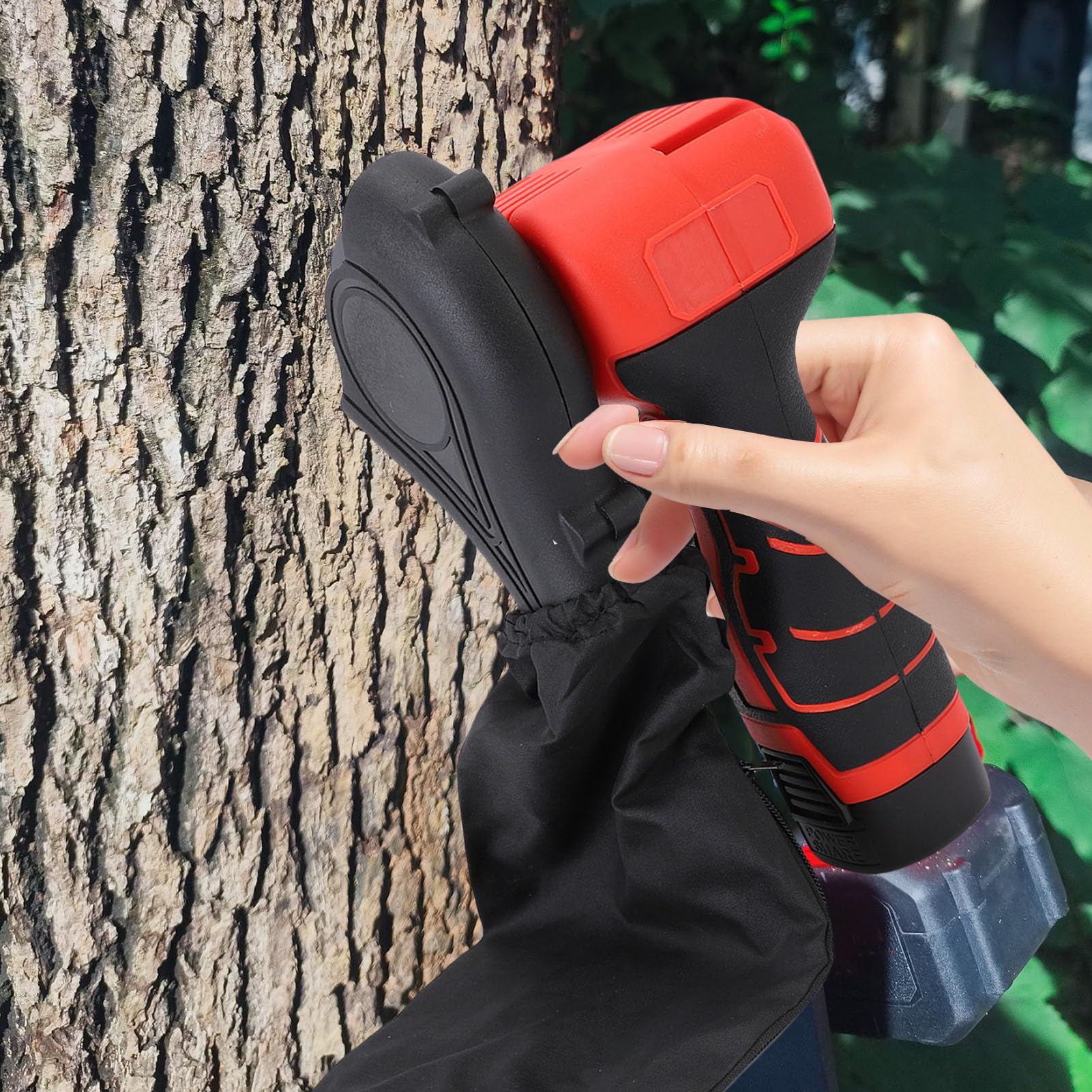 KUIDAMOS Amoladora Angular Inalámbrica para árboles Frutales, Potente Motor de Cobre para Uso en Exteriores, Acero Al Manganeso ABS