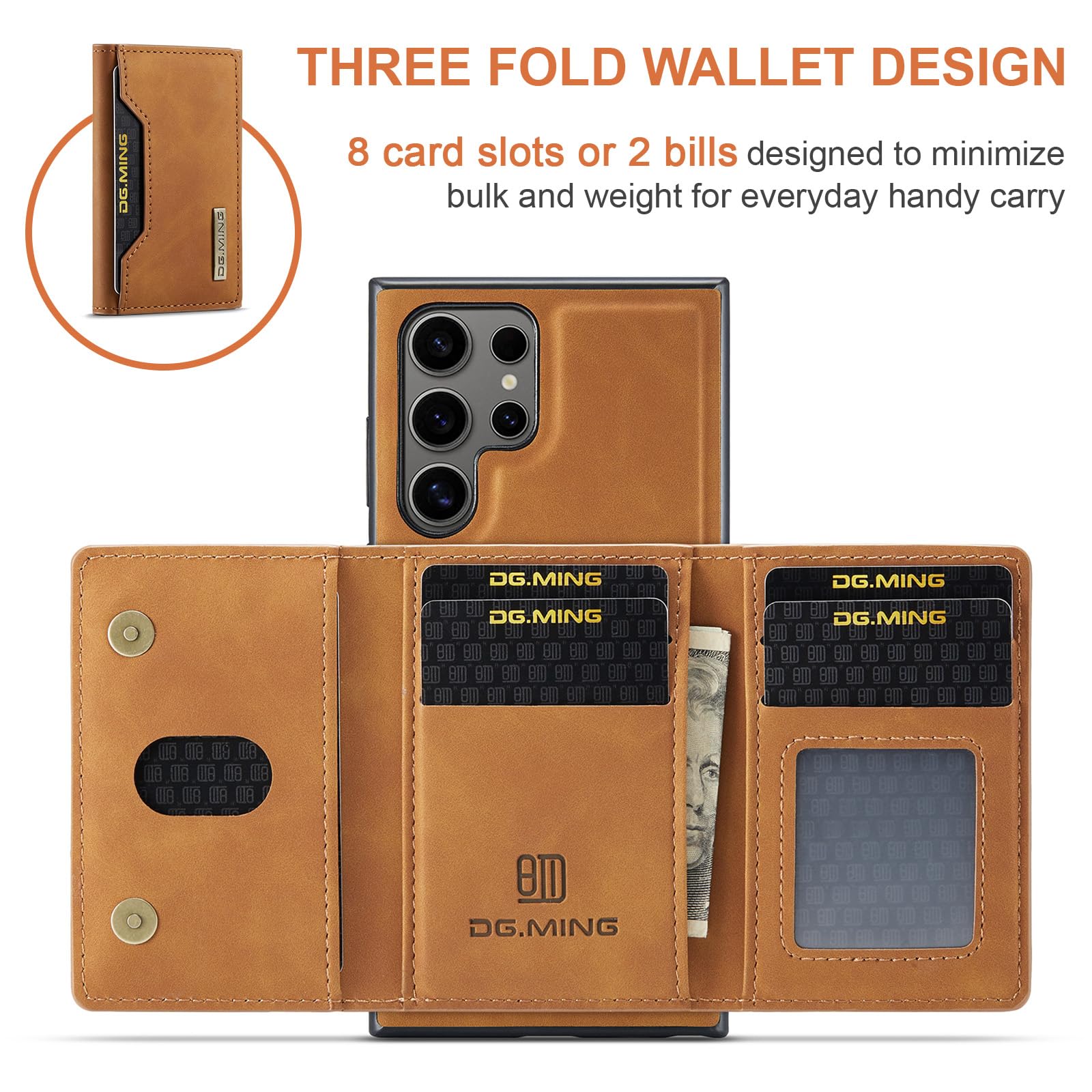 2-in-1 Portemonnee Hoesje Voor OnePlus 13 – Mat Bruin Lederen Cover Met Afneembare Kaarthouder