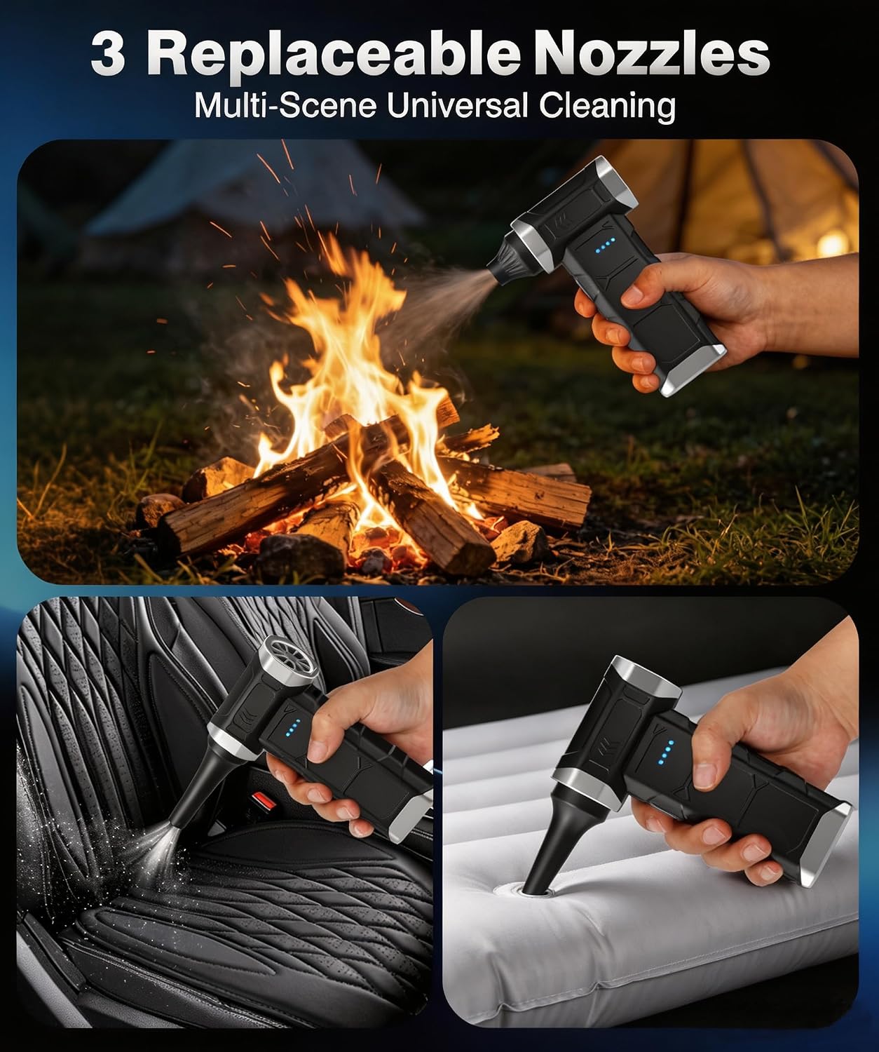 Compressed Air Duster, 110000 RPM High-Speed Electric Air Duster