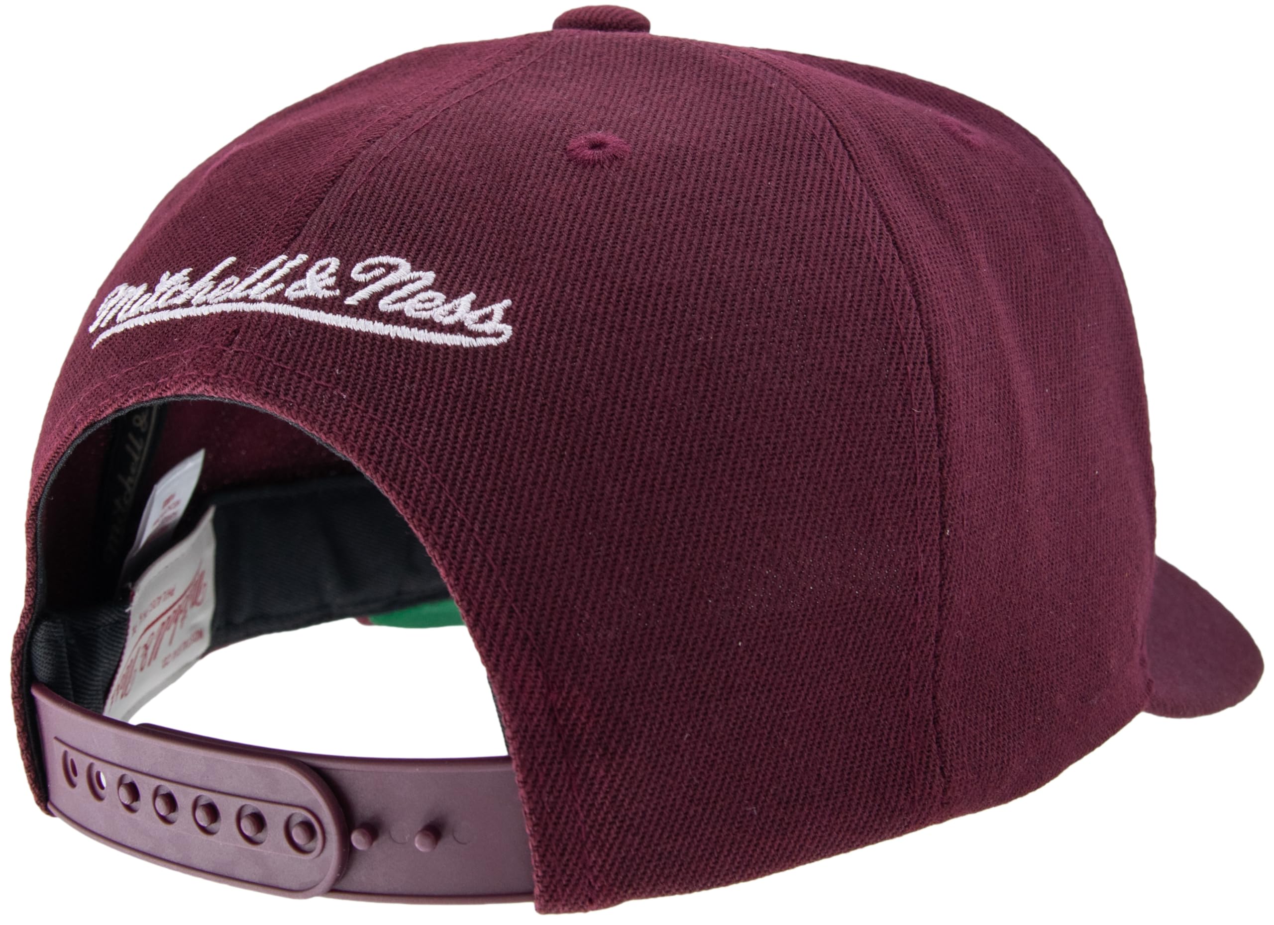 Mitchell & Ness NHL Team Ground 2.0 Pro Gorra de béisbol – Anaheim Ducks, Borgoña, cierre posterior ajustable (tamaño ajustable)