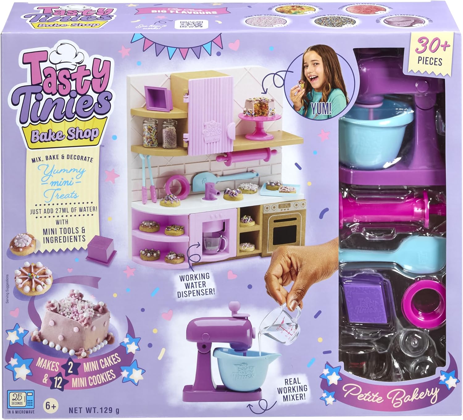 Petite Bakery | Bake & Decorate 2 Real Mini Cakes & 12 Delicious Cookies | Includes Mini Tools & Ingredients | Ages 6+