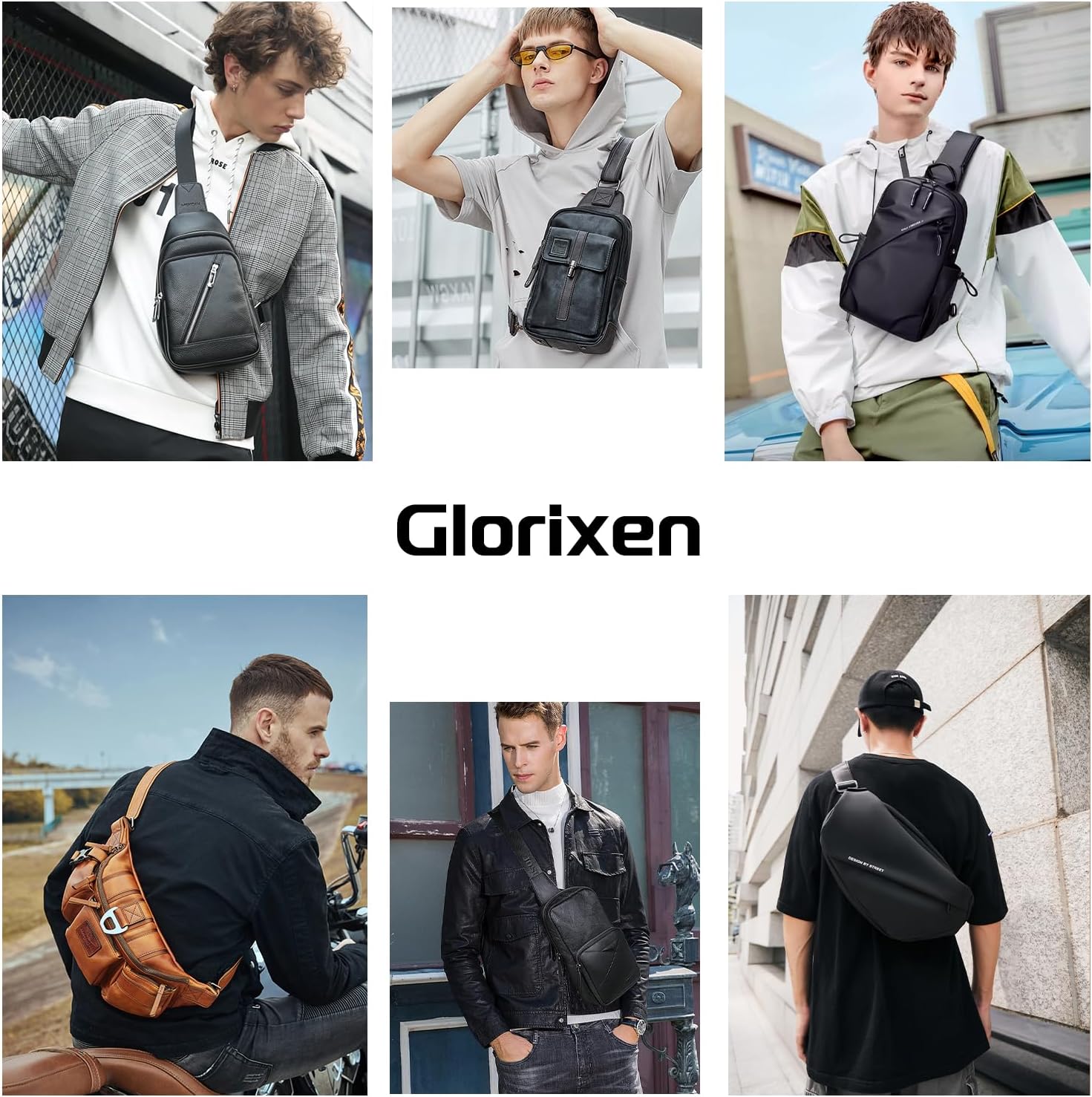 Vintage Genuine Leather Sling Bag for Men Crossbody Shoulder Chest Daypack Backpack Travel Outdoor - Image 8