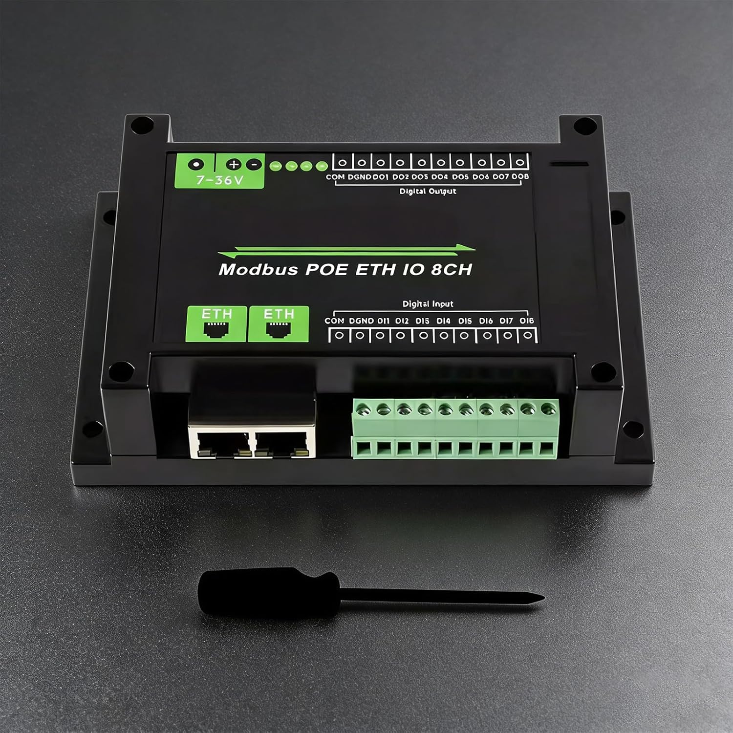 8Channels Ethernet Digital in/Output Controller Module with Industrial Chip Double Power Supply for Automation Systems