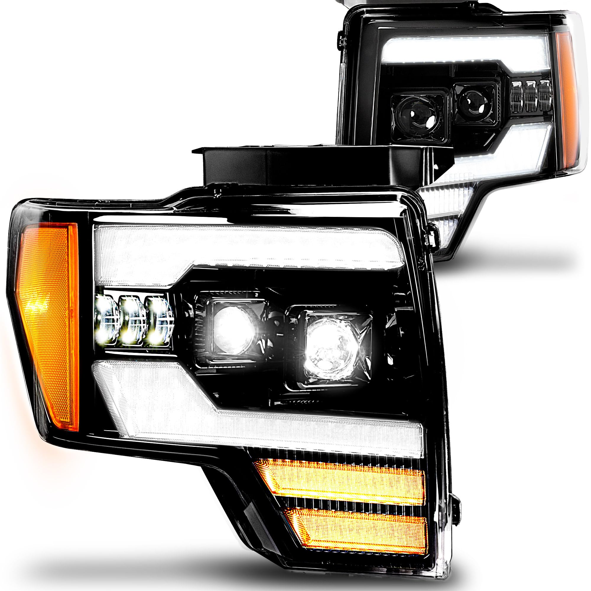 TRUE MODS Full LED Headlight Assembly for 2009-2014 Ford F150 Pickup Truck