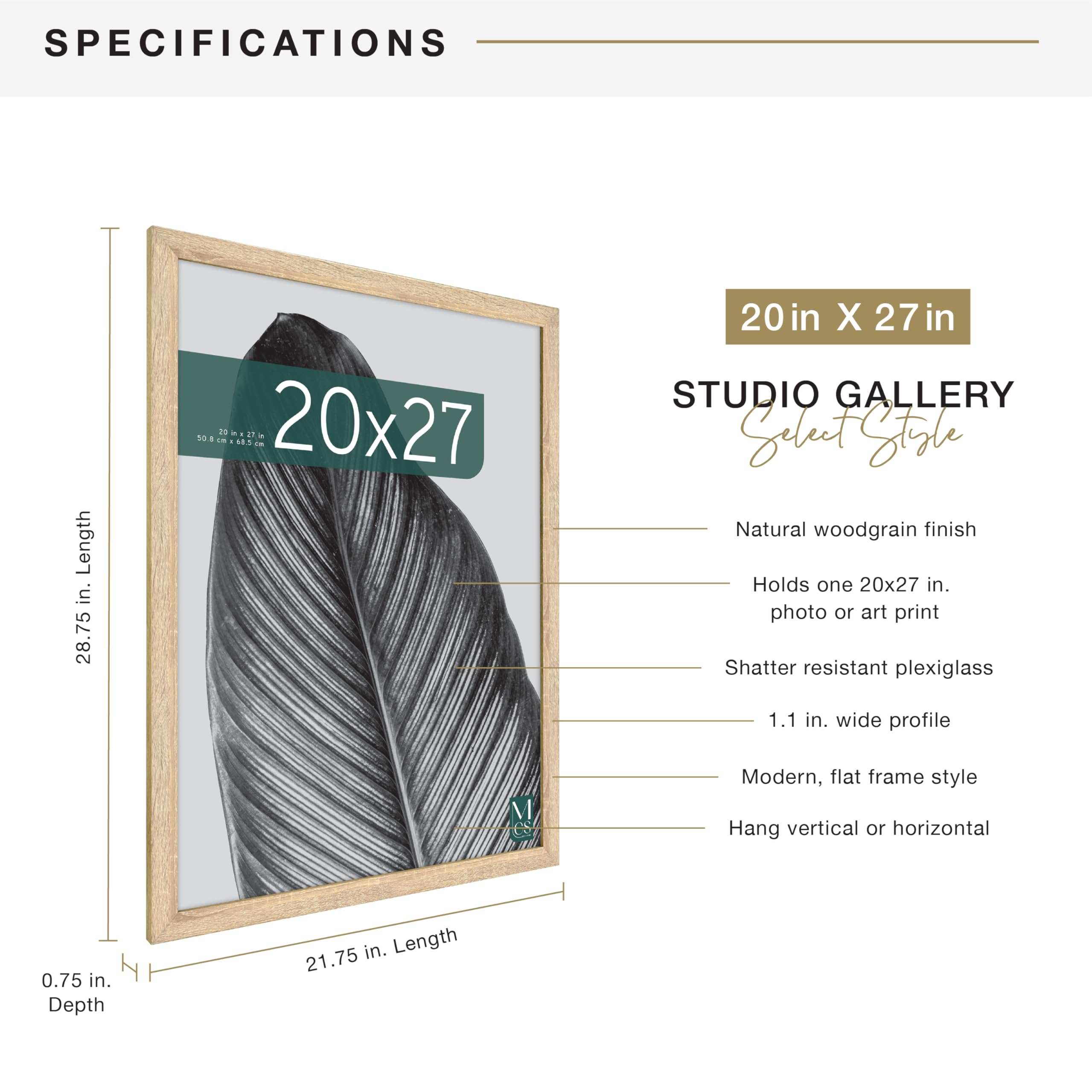 Mcs 64770 Studio-Galerierahmen – Bild 4