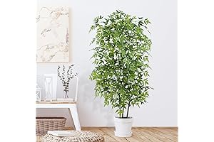5ft Artificial Bamboo Silk Tree: Zen Style indoor bamboo plant for Home Decor