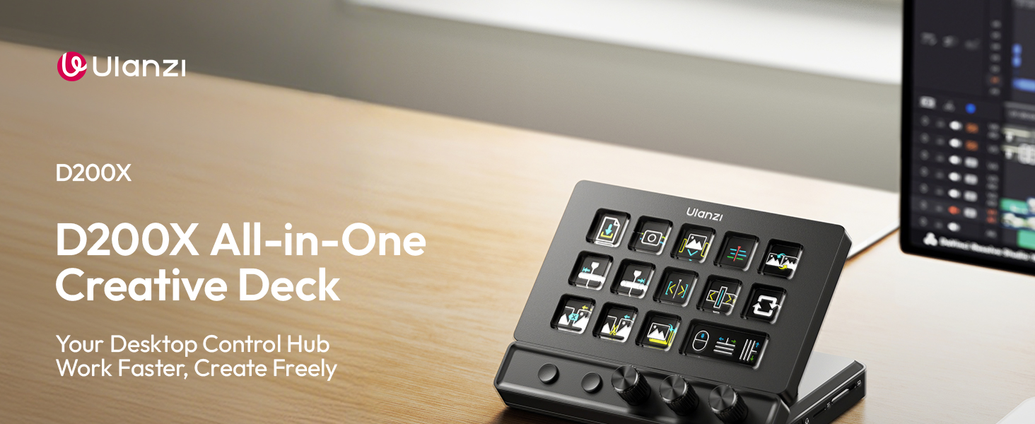 Amazon.com: ULANZI D200X Stream Controller with 3 Knobs, 14 