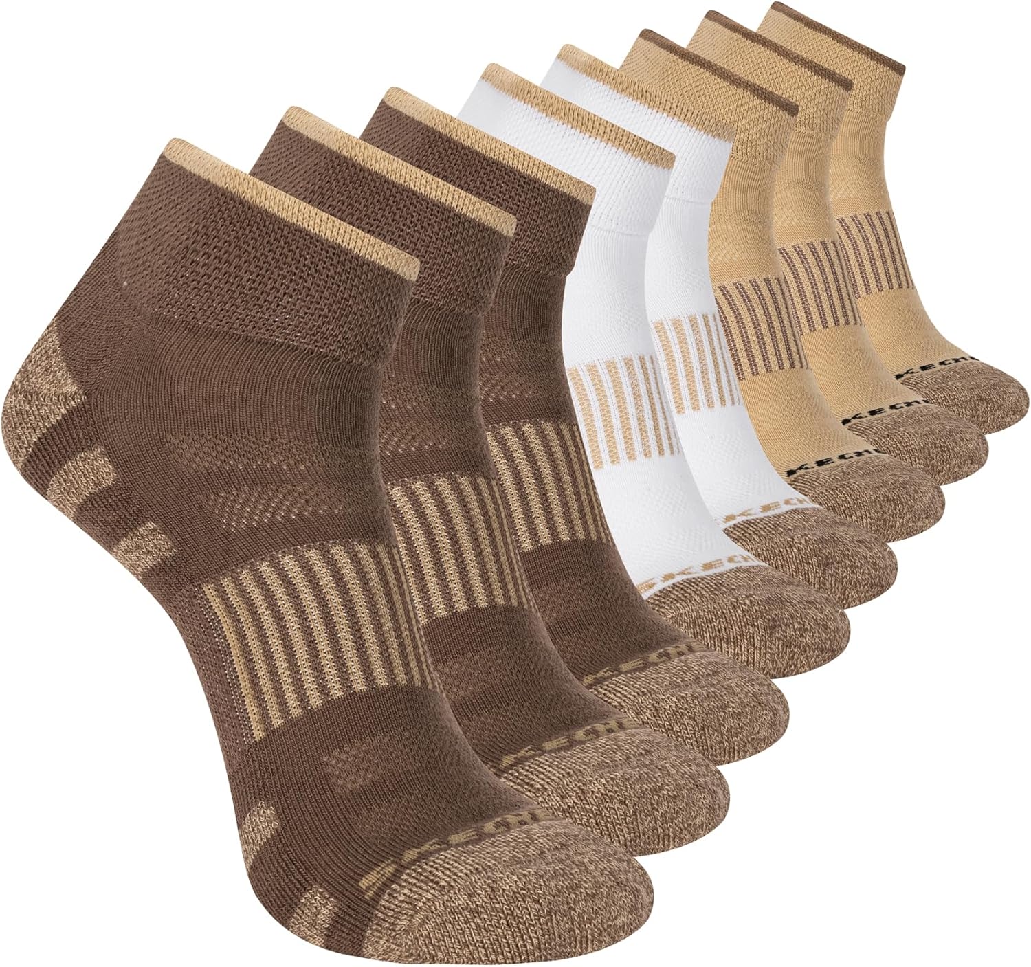 Skechers Men's Work Collection Quarter Crew Socks (8-Pack)