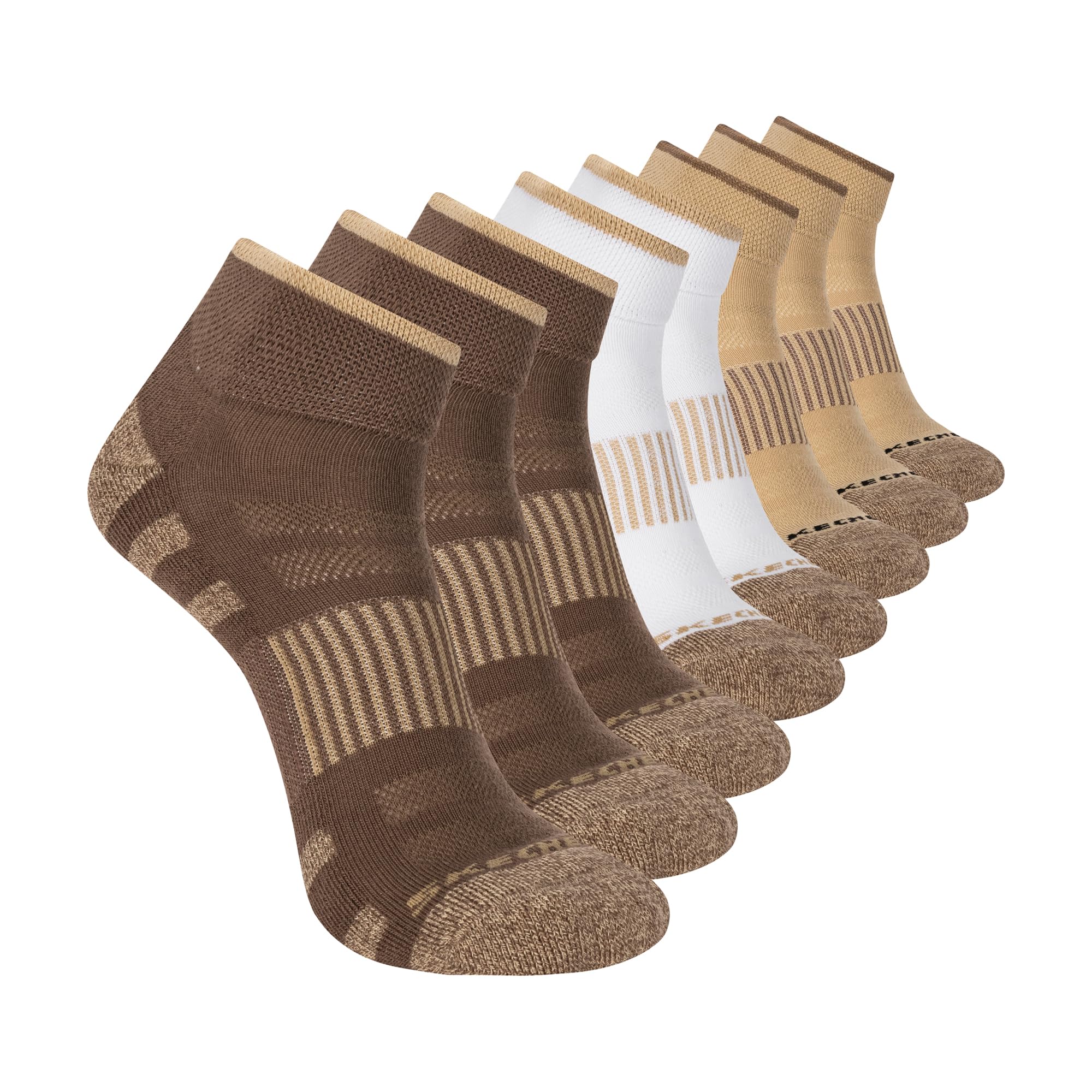 Skechers Men's Work Collection Quarter Crew Socks (8-Pack)