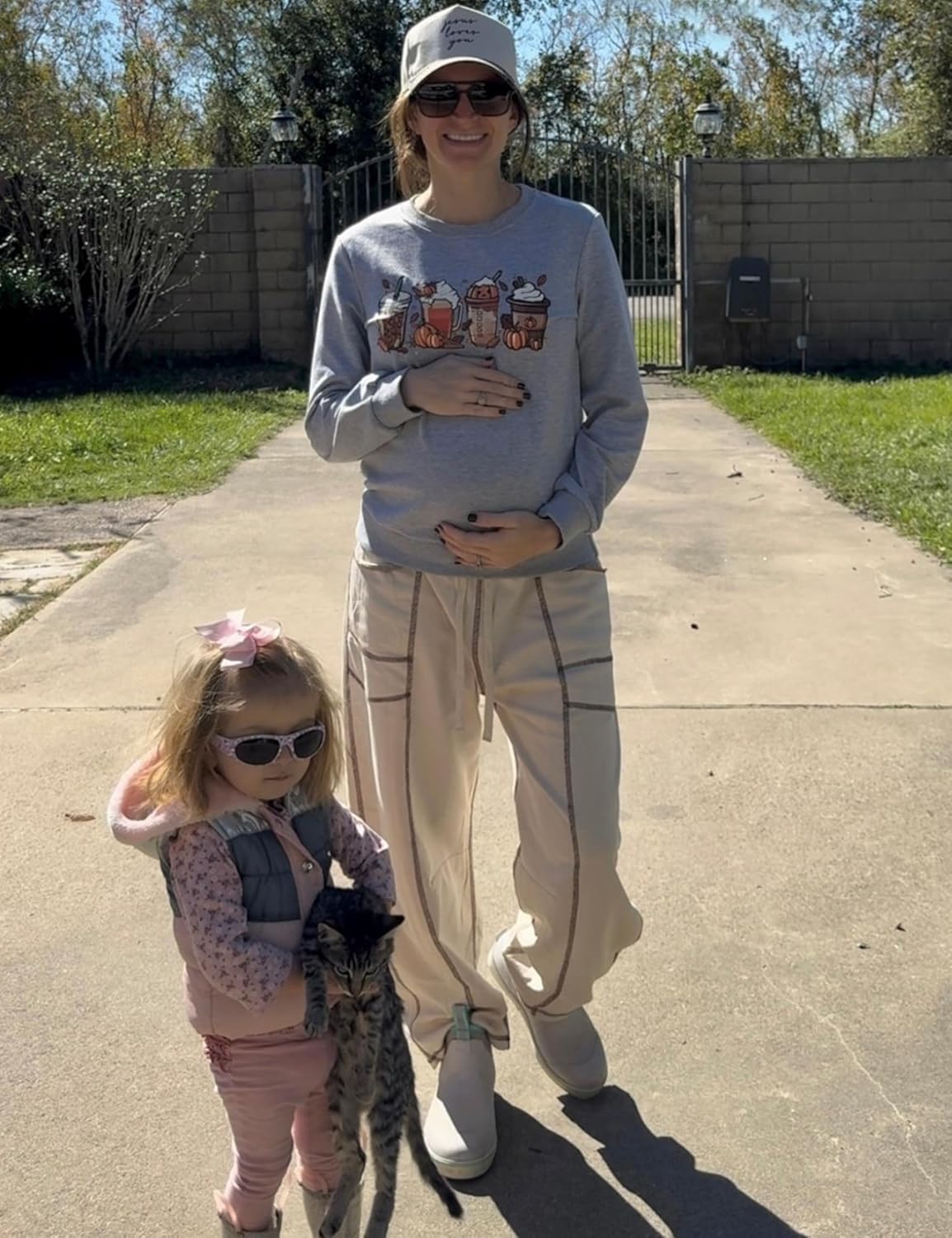 Yeokou Womens Wide Leg Barrel Sweatpants Drawstring High Waisted Contrast Stitching Baggy Joggers Casual Lounge Pockets Pants - Image 8