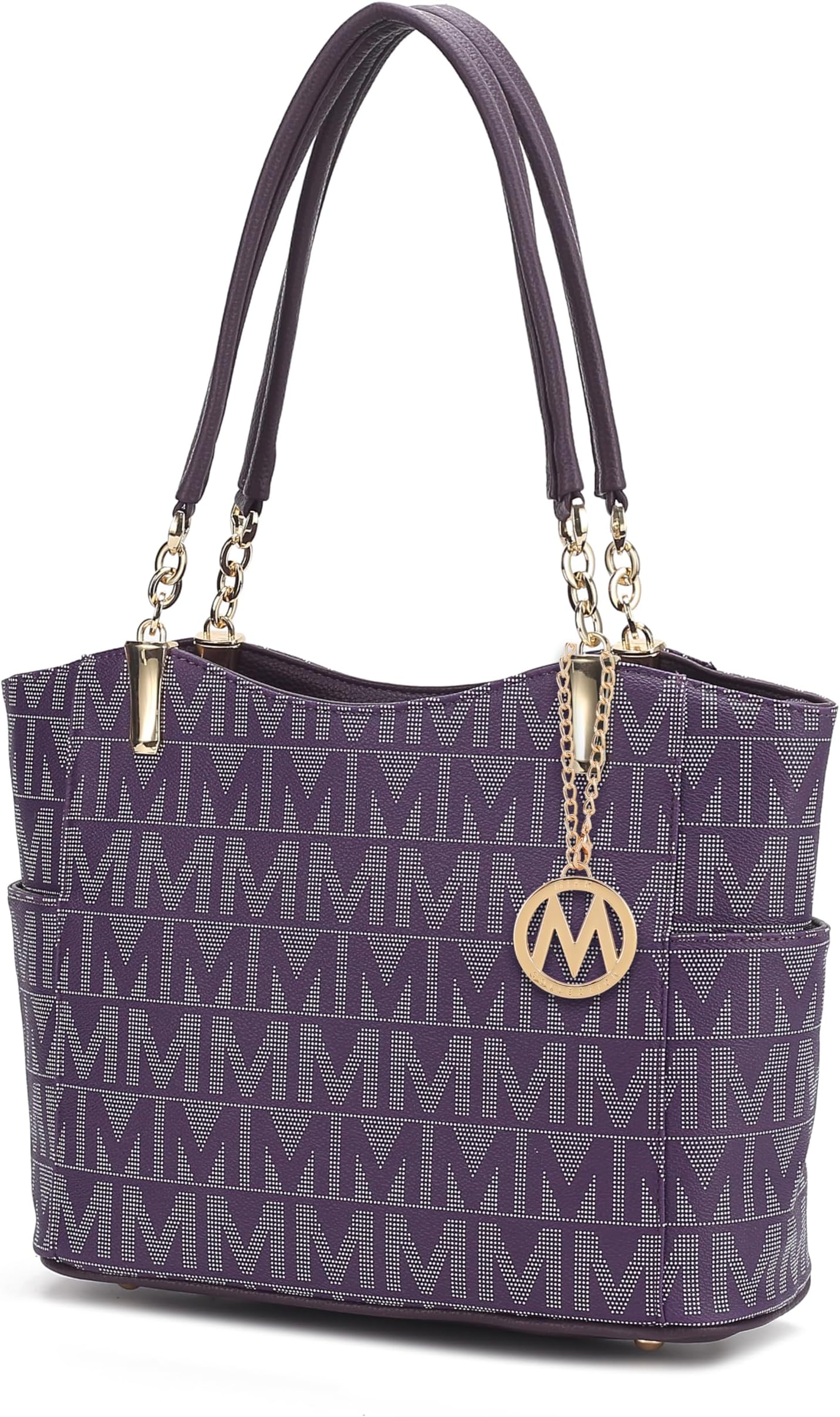 MKF CollectionSignature Tote Bag for Women, Shoulder bag Vegan Leather Top-Handle Handbag Purse