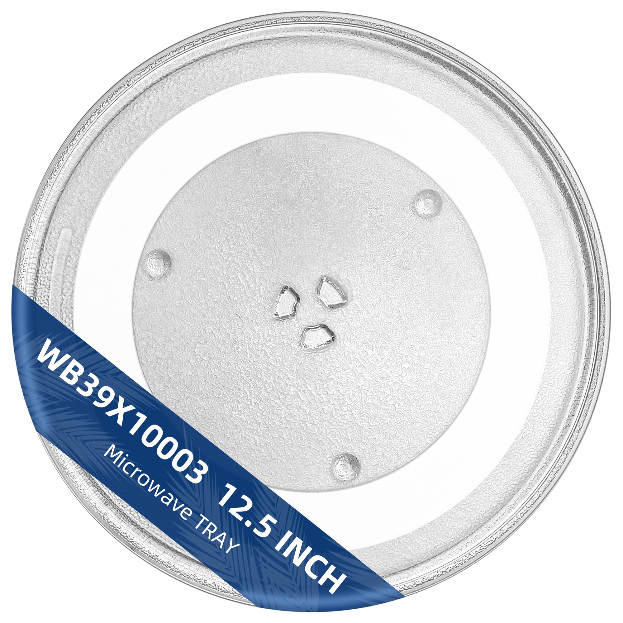 Ersatz-Mikrowellen-Glasplatte, 31,8 cm, passend für GE Frigidaire Kenmore Hotpoint Samsung-31,8 cm Mikrowellen-Glas-Drehteller ersetzt WB39X10003 WB39X10002 WB48X10005 WB49X10069