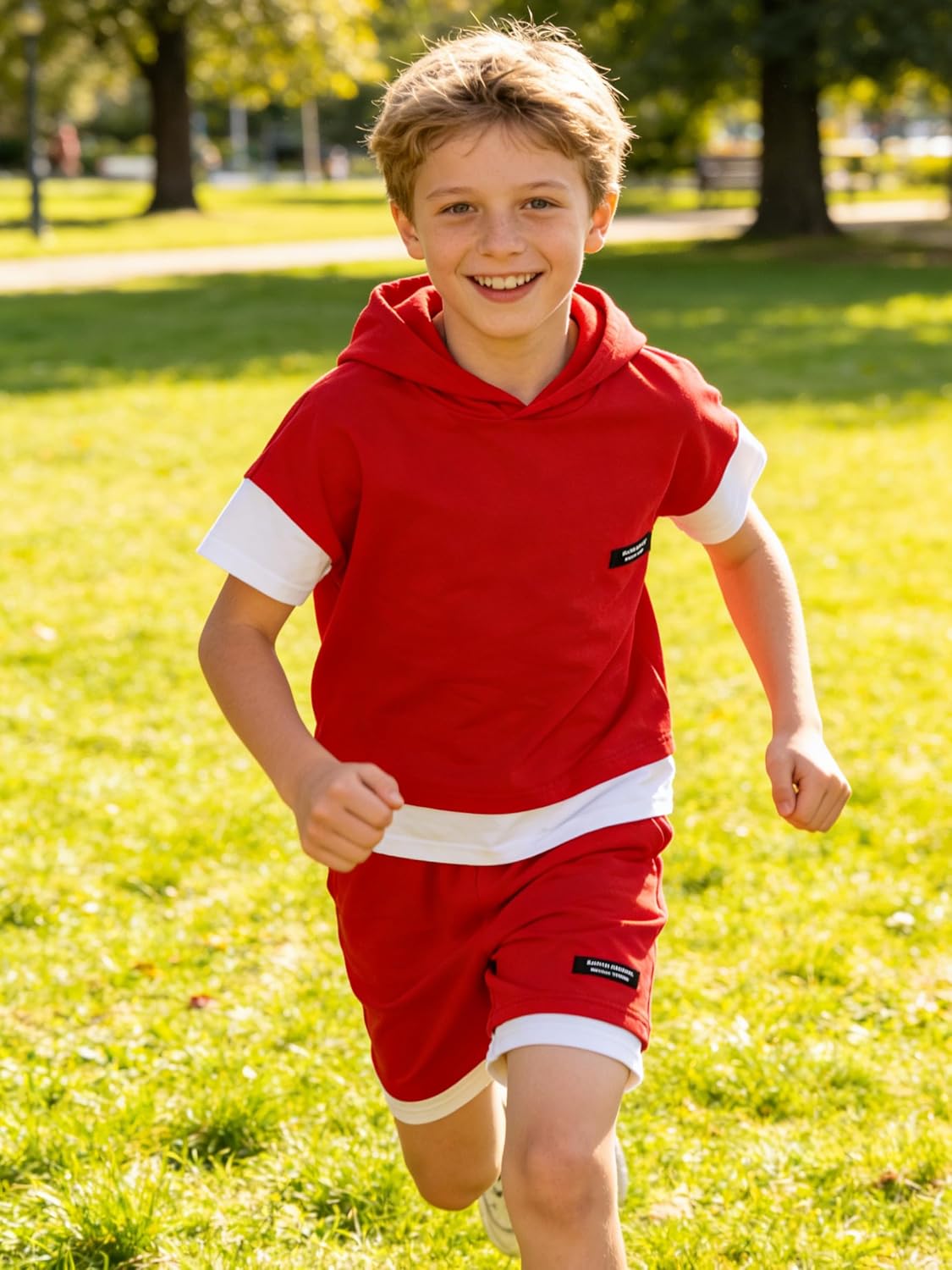 Toddler Boys Summer Clothes Short Sleeve Top and Casual Shorts 2-Piece Kids Comfy Outfits Boys Sets Size 6-12 Years - Image 2