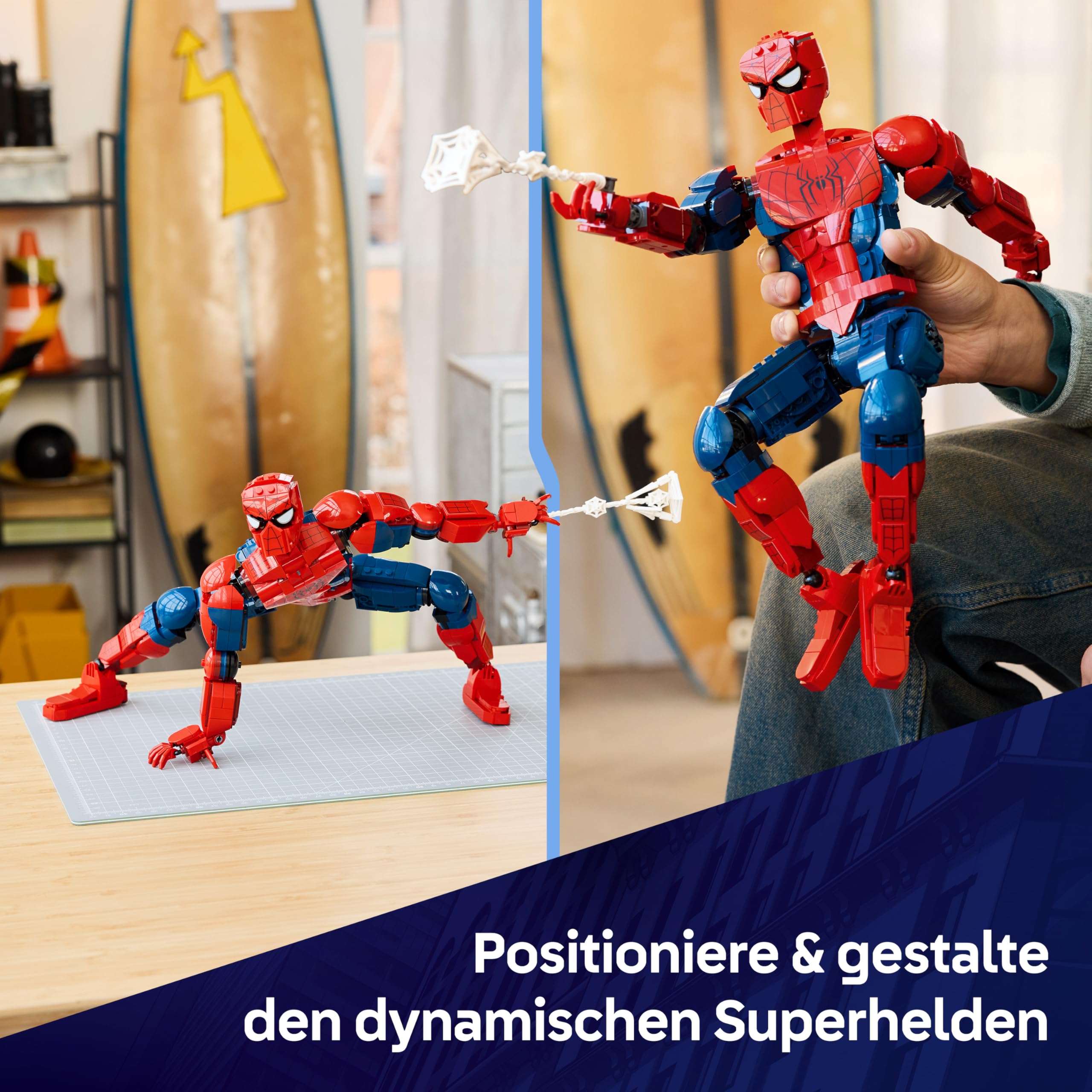 LEGO | Marvel Spider-Man-Figur - Superhelden Spielzeug inkl. Minifigur zum Sammeln - DIY Deko - Geschenk für Jungen ab 12 Jahren und Jugendliche Filmfans - 76346