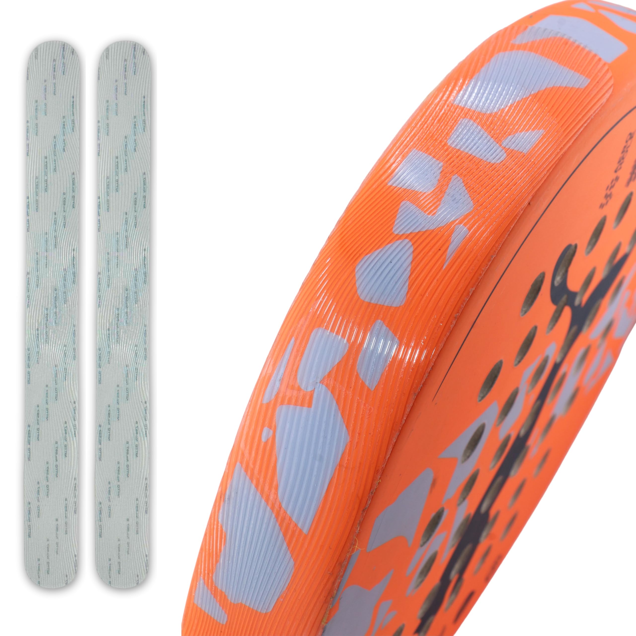 Protector Pala de Padel Transparente Superficie Micro Wave - Incluye Limpiador de Pala - Packs 2/3 - Alta Protección Todas Las Palas - Accesorios Padel - Protector Pala Padel 35x370mm