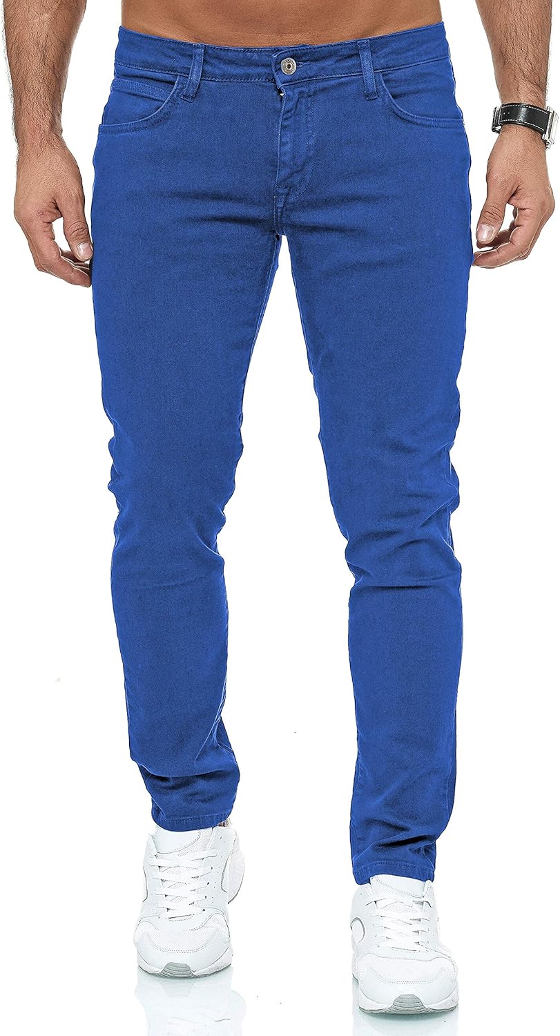 Drainierjeans für Rote Brücke Herrenanrohr, schlanker Fit, Jeans-farbig