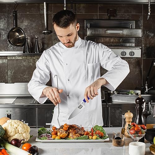 Miniatura 6 de Utopia Kitchen - Cuchillo de cocina de chef de 5 pulgadas, cuchillo de cocina de acero inoxidable al carbono con funda y mango ergonómico - Cuchillo