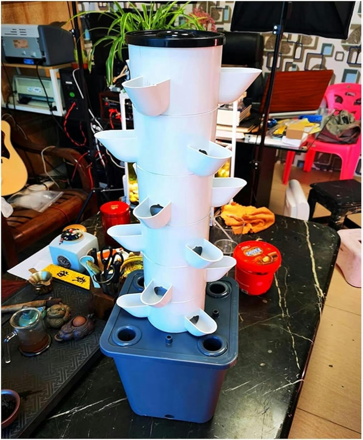 6 -Layer Hydroponic Culture Kit 18 NFT System Plants of Hydroponic Garden Garden Vertical Tower Garden