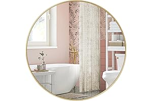 SONGMICS Circle Mirror: A Golden Statement for Your Adornment