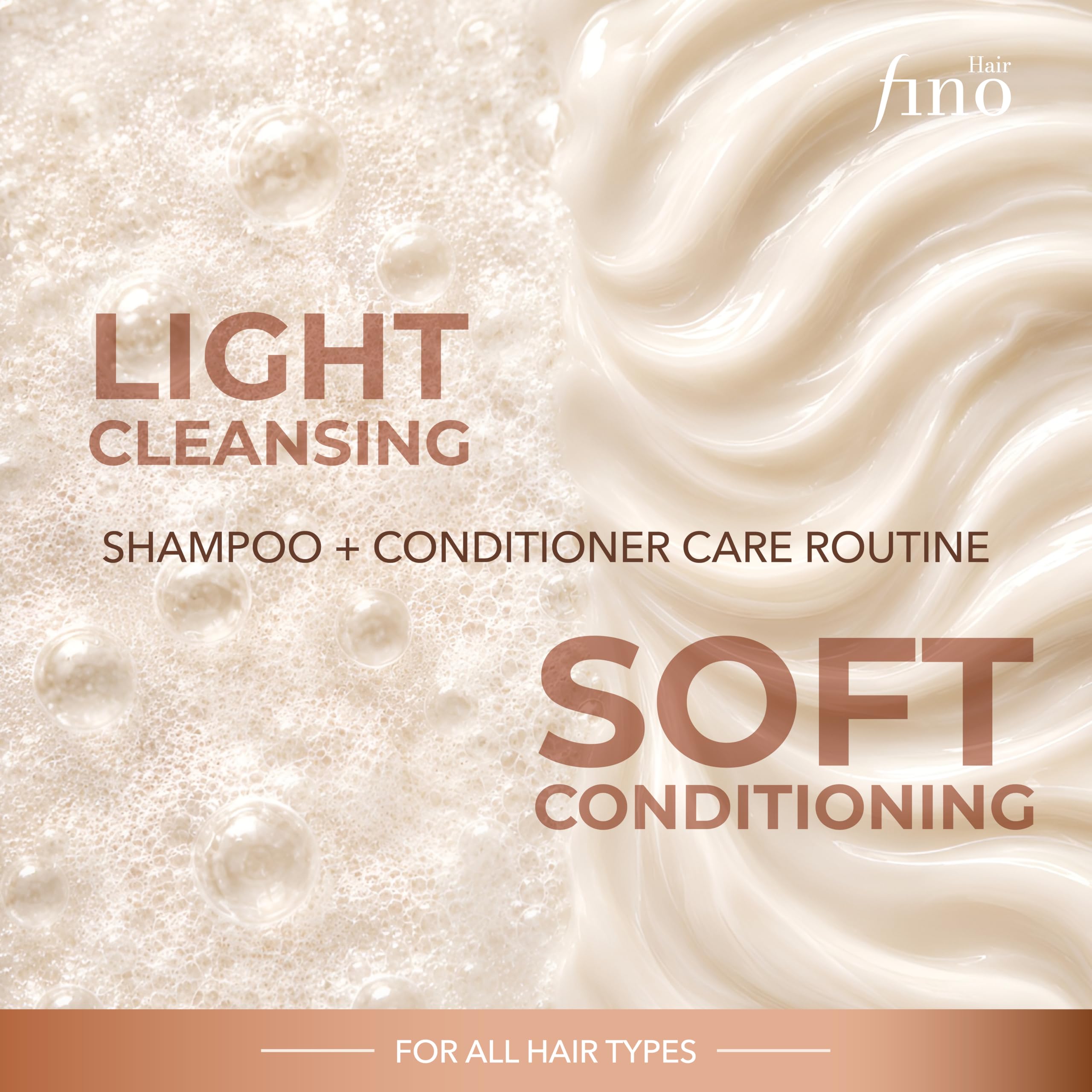 fino Hair Restore - Set shampoo e balsamo n. 1, shampoo e balsamo per capelli danneggiati, con cheratina, biotina e pantenolo, almeno il 97% di origine naturale, senza siliconi e parabeni