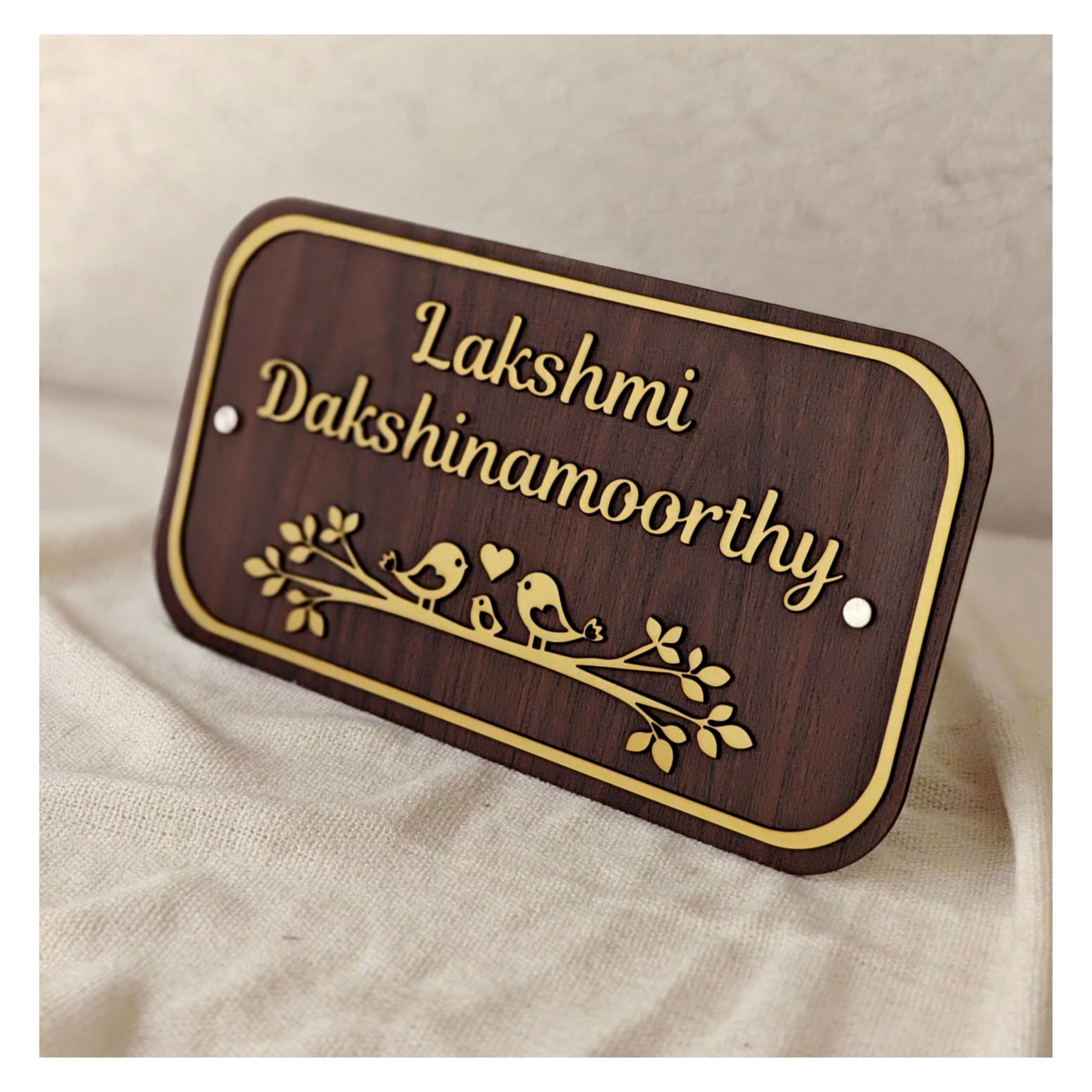 Personalized Waterproof Luxury Door Name Plates for Home Entrance (15x30 Cm) with 3D Embossed Letters- Ideal for Home, Office and Outdoor Entrances With Stainless Steel Screws | Door name plates — Amazon image 11