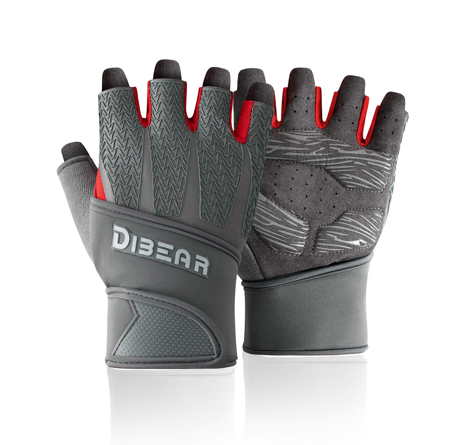 Workout Gloves for Men & Women Weight Lifting Gloves with Wrist Wraps Support for Gym Training, Fitness, Hanging, Pull ups. Ultra Ventilated, Full Palm Protection