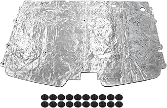 Hood Insulation Pad 1/2" with Clips Compatible with Chevy GMC C1500 C2500 C3500 Suburban Truck 1988 1989 1990 1991 1992 1993 1994 1995 1996 1997 1998