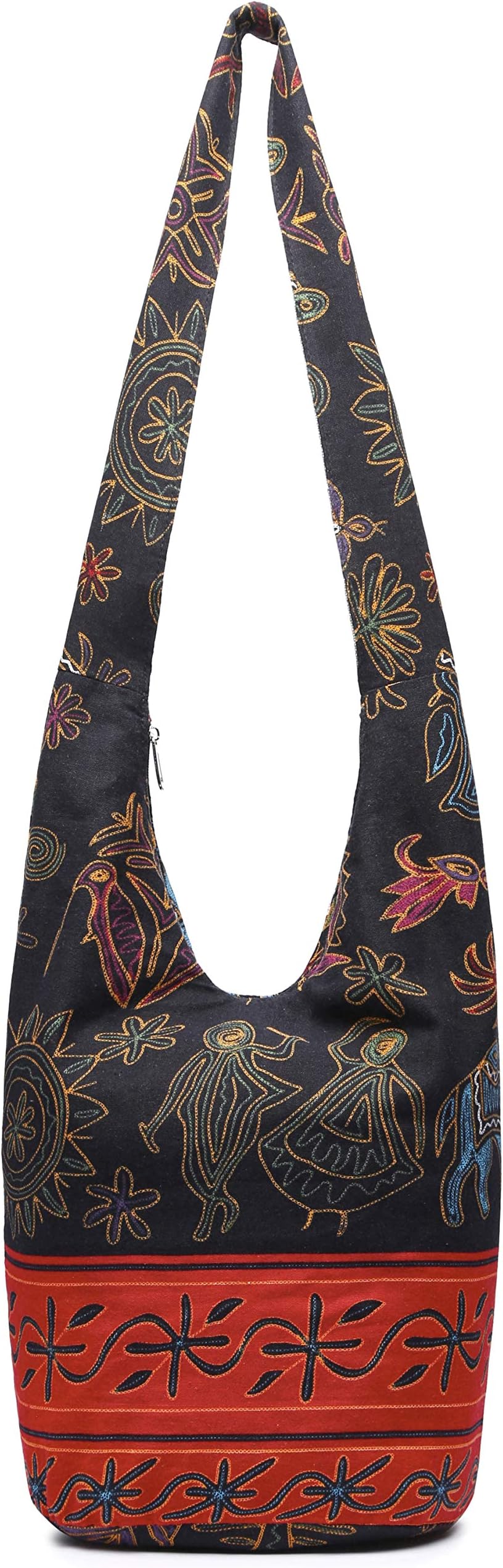 Women Shoulder Handbags Fashion canvas Hippie Crossbody Bags Bohemian Animal Prints Hobo Bags