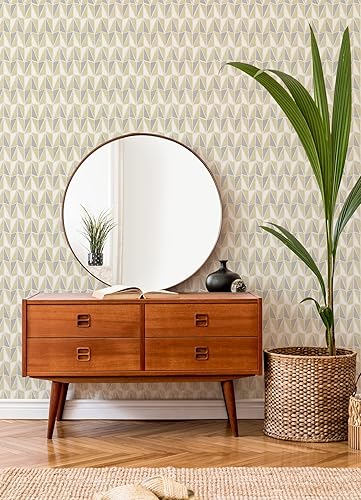 Miniatura 4 de Scott Living Papel tapiz autoadhesivo de Falkirk amarillo